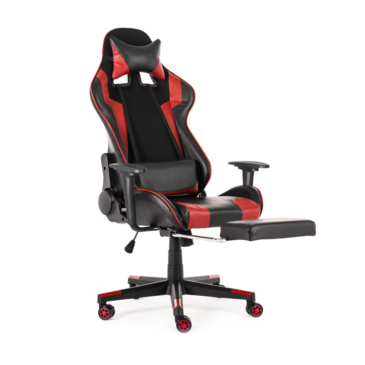 High Back Racing Reclining Adjustable Rotating Pu Leather Gaming