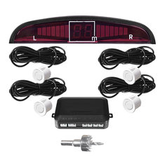 Double CPU 4 Car Parking System Kit Sensors with LED Display 