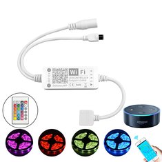 DC5-25V 144W 5Pin Smart APP WiFi RGBW LED Streifen Licht Controller Arbeit mit Alexa Google Assistant