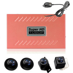 360 Grad-Vogel-Ansicht-panoramisches System-wasserdichtes nahtloses 2D Mattnachtsicht-Kamera-Auto DVR-Aufnahmeparken mit G-Sensor