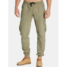 Męskie spodnie typu jogger Twill Tapered Chino Active Cargo Casual T