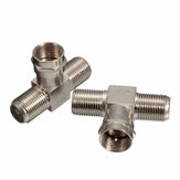 2 x F-2 типа двусторонней спутниковой сплиттер комбайнер ТВ девственница кабеля адаптера небо Freeview