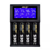 GOLISI i4 LCD Affichage à l'écran Recharge USB Intelligent 2A Rapide Batterie Chargeur Li-ion NIMH Batteries