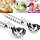 KCASA KC-IS01 Acier inoxydable Scoop Spoon Dig Spherical Ball Tool For Ice Cream Fruit Frozen Yogurt 