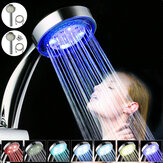 Original
Cabezal de ducha LED Cascada de lluvia automática de mano 7 colores que cambian RGB Luces Cabezal de ducha con 1.5M Manguera Base
