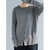 Donna Casual Crew Collo Maglioni allentati sul davanti