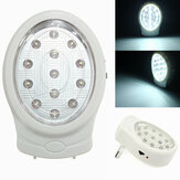 13 LED mur rechargeable nuit d'urgence puissance lumineuse lampe automatique ampoule 110-240v
