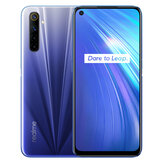 Original
Realme 6 IN Versión 6.5 pulgadas FHD + 90Hz Ultra suave Pantalla 120Hz Sensor táctil Android 10 4300mAh 30W Flash Carga 64MP AI Cuad Cámaras traseras Ranura para 3 tarjetas 8GB 128GB Helio G90T Octa Core 4G Smartphone