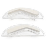 1Pair impermeável sobrancelha Selo 3 estilo modelo Eye Brow pó paleta Delicated Maquiagem ferramenta 