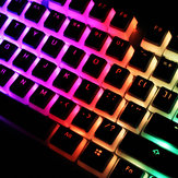 104 Anahtar PBT OEM Profil Çift Cilt Süt Puding Klavye Tuş 9072105 Klavye için Saydam Anahtar Kapakları