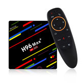 H96 Макс. Plus RK3328 4G / 32G Android 8.1 USB3.0 Voice Control TV Коробка Поддержка HD Netflix 4K Youtube 