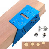 Original
Drillpro 2 en 1 regla de ángulo de aleación de aluminio multifunción de 45/90 grados 20-35 mm Plantilla de bisagra de montaje para carpintería