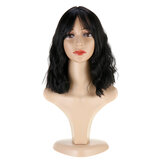 Original
Black Finger Wave Peluca Mujer Cosplay de Halloween Curly Mid Synt