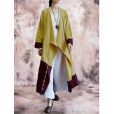 Women Long Sleeve Casual Patchwork Cardigans