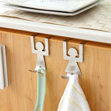 Original
Creativo 2pcs ganchos amantes de acero inoxidable en forma de gancho cocina Percha bastidor de almacenamiento de ropa herramienta almacenamiento en el hogar