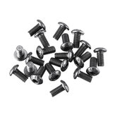 Original
20 piezas M3 M3 * 6/8/10 12.9 Grado negro cabeza plana Copa redonda hexagonal Enchufe Tornillo