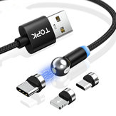 Original
Cable de datos magnéticos de giro de 360 grados con forma de bola TOPK Micro USB Type-C para Samsung Xiaomi Huawei