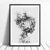 Original
Chica moderna en blanco y negro Impresión en lienzo Pinturas Arte de la pared Imagen Cartel Decoración