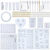 Original
229Pcs DIY Pulsera Colgante Epoxy Silicona Conjunto de moldes Joyas Colgante Molde