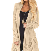 レディースカーディガン長袖セーターレースコート