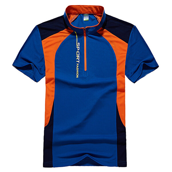 На открытом воздухе Быстрая сушка Спортивная футболка Летние мужские повседневные водоотталкивающие дышащие футболки