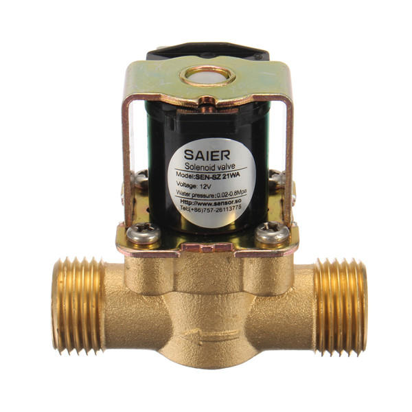 Elettrovalvola a solenoide elettrica 3/4G ,Elettrico elettrovalvola Solenoid Valve in ottone normalmente chiuso di DC 12V per controllo delle acque Elettrovalvola a solenoide elettrica 3/4G ,Elettrico elettrovalvola Solenoid Valve in ottone normalmente chiuso di DC 12V per controllo delle acque