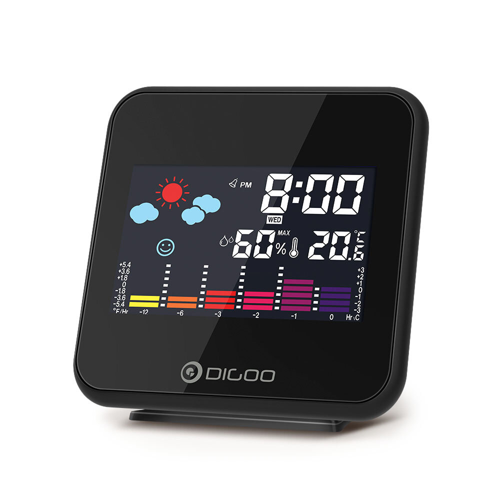 Digital Température Humidité alarme Horloge LCD Station météo affichage horloge