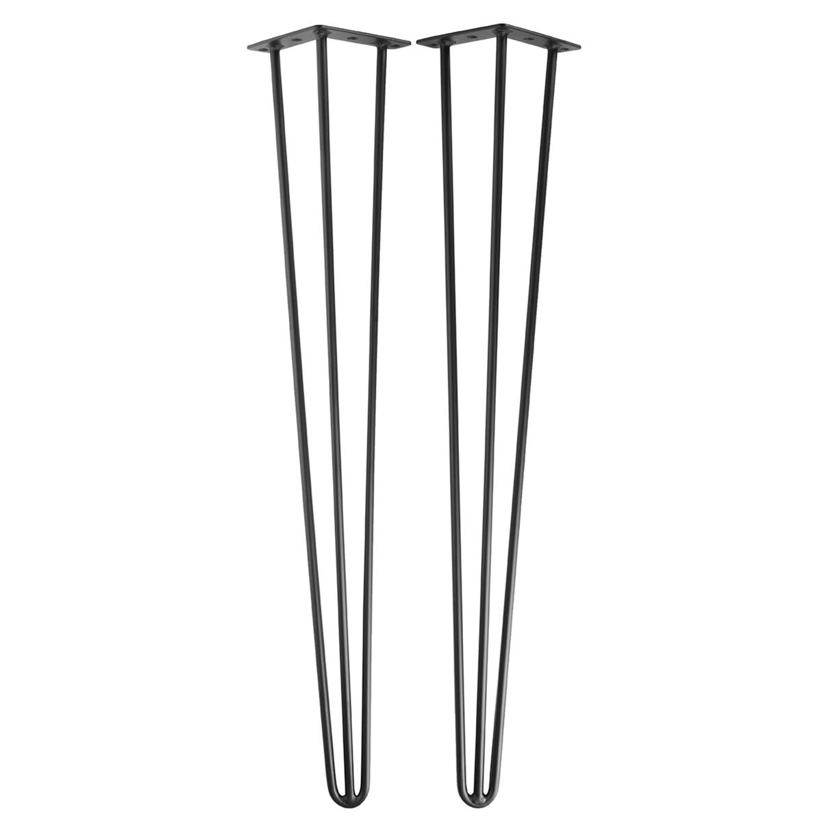 41 71cm 3 Rod Dining Table Bench Hallway Desk Steel Hairpin Legs
