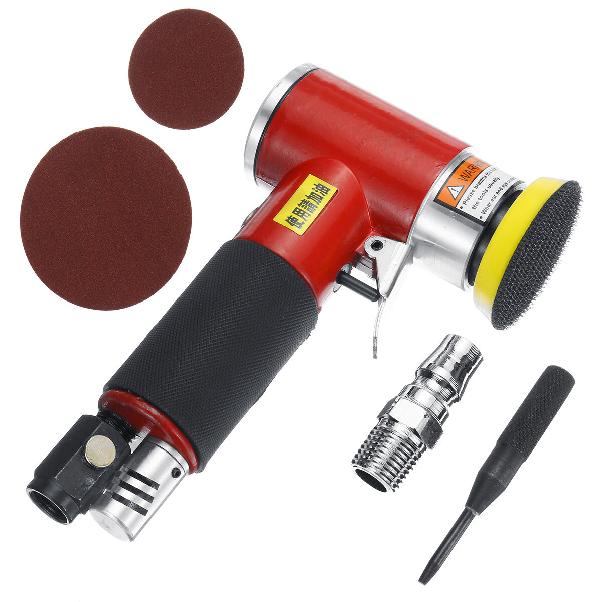Mini Air Eccentric Pneumatic Polishing Air Sander Polisher Sanding Machine 1//4/"