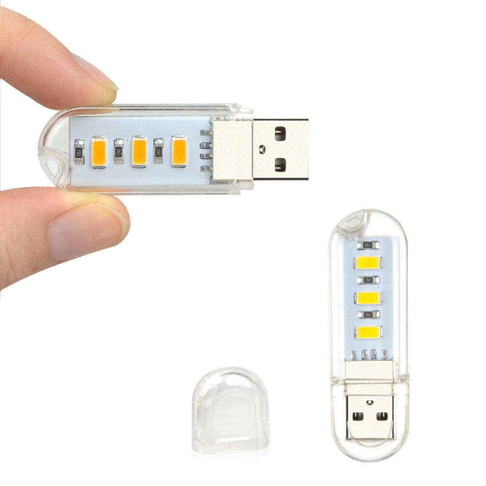 Portable Mini SMD5730 0.8W USB LED Rigid Camping Night Light for Power Bank Note