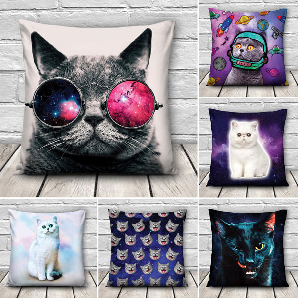 Kreative 3d Galaxy Raum Katzen Werfen Kissen Kasten Ausgangs Sofa