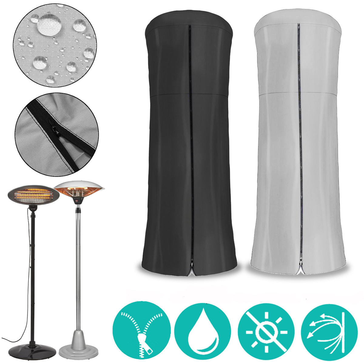 86 6 X38 Patio Heater Heavy Duty Waterproof Heater Vinyl Cover