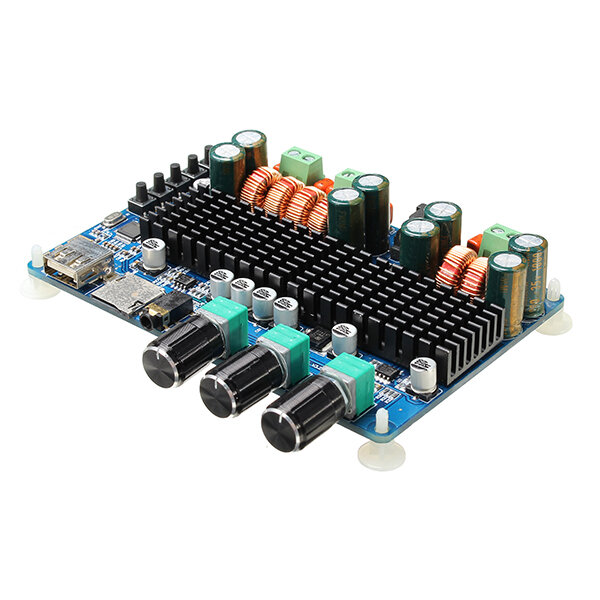 TPA3116 Bluetooth Audio Amplifier USB TF Input 50W+50W Stereo 100W Bass Output