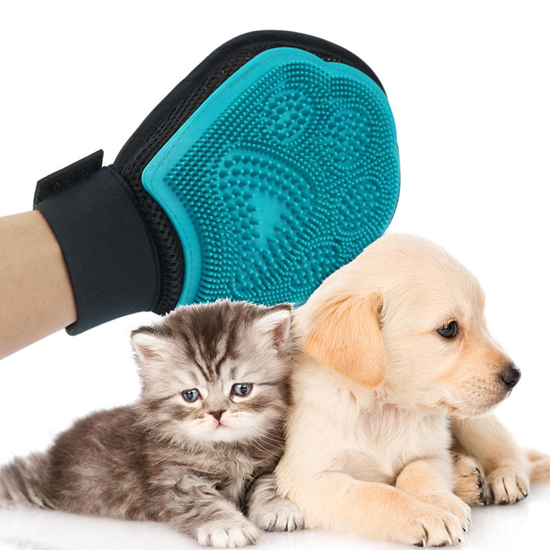 Gants De Toilettage Pour Animaux De Compagnie Massage Mitt Hair Removers Fur Collecting Shedding Outils Pour Chien Et Chat