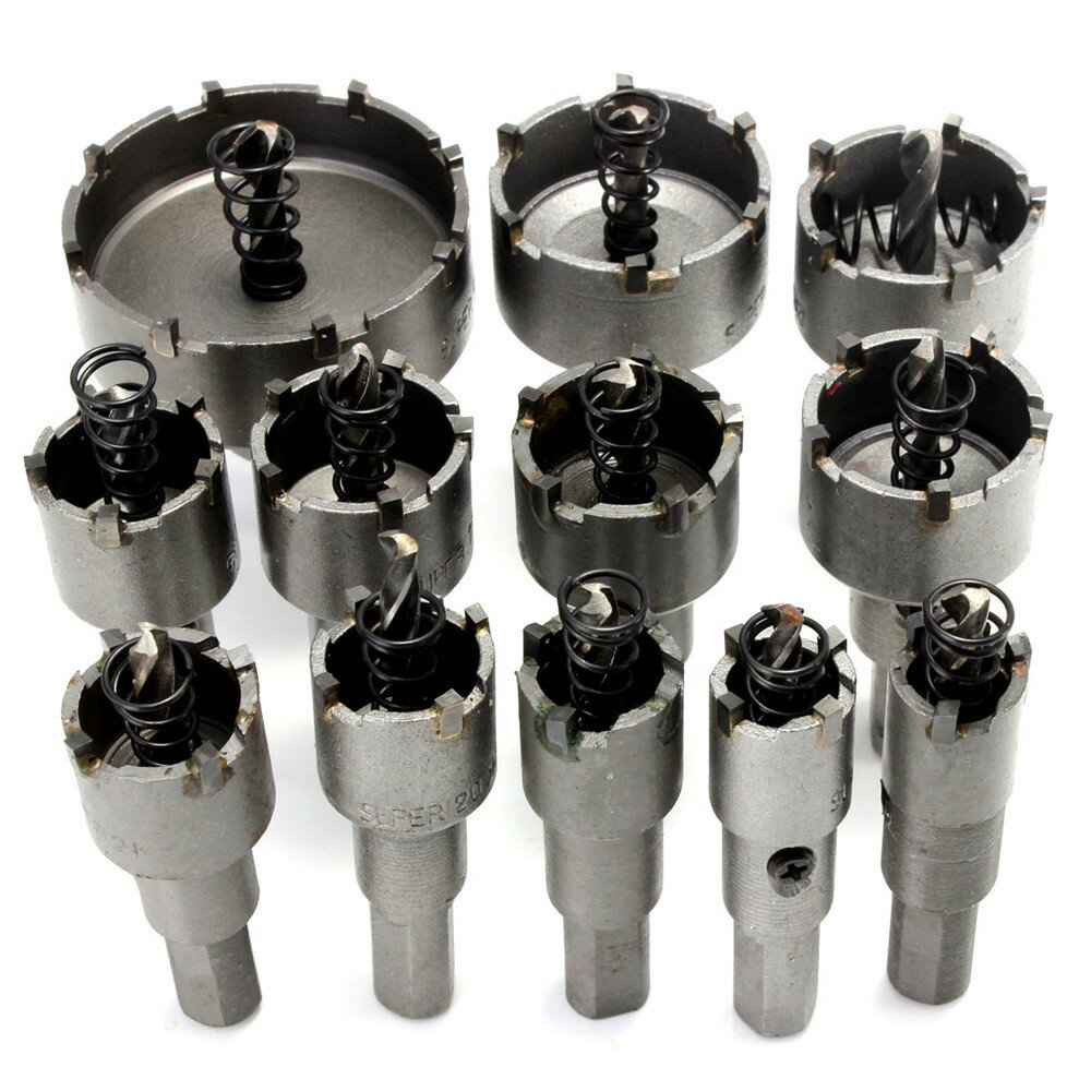 12pcs 15mm-50mm穴カッターキットドリルビットセット