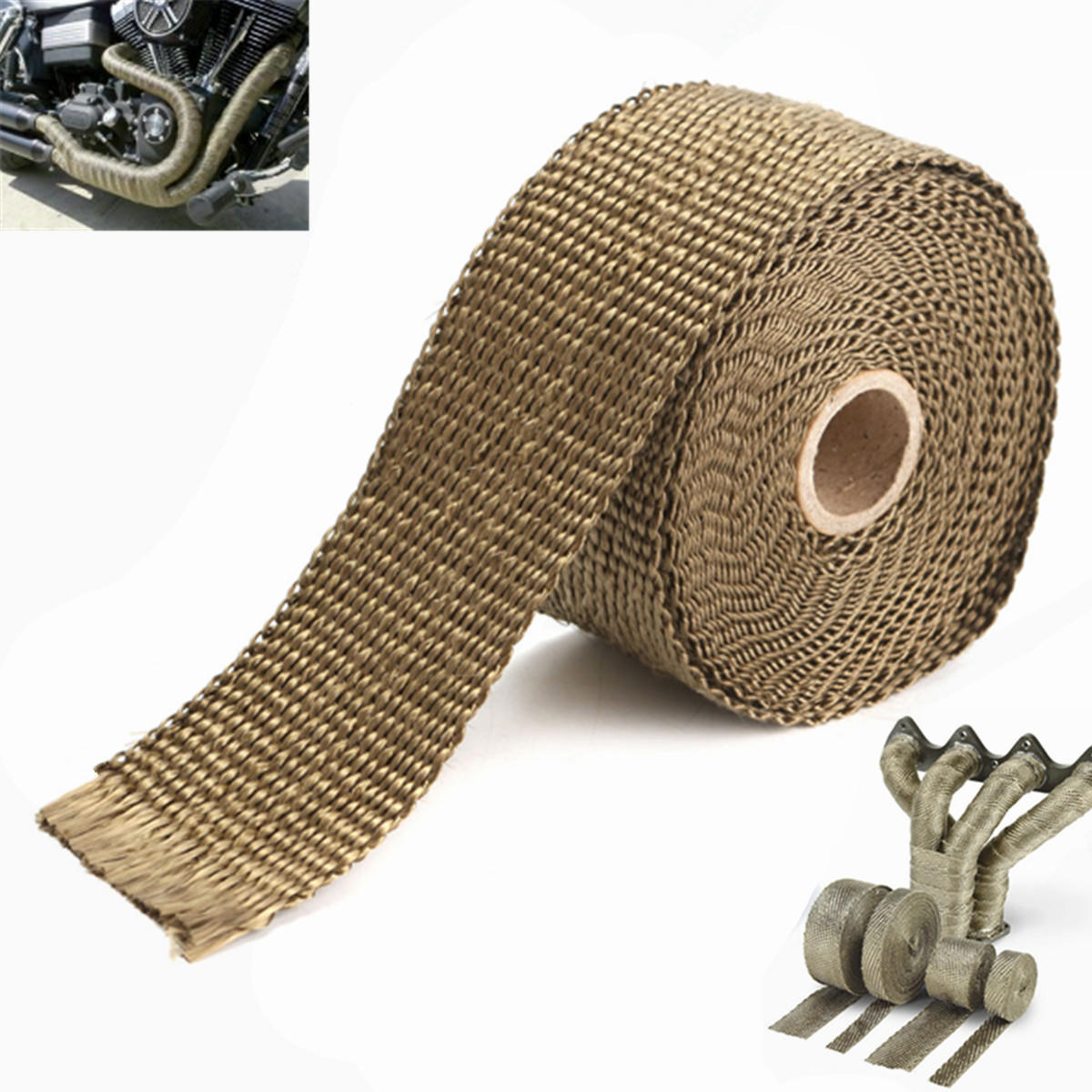 Exhaust Heat Wrap >> 5m Exhaust Heat Wrap Manifold Downpipe Suhu Tinggi Isolasi Perban Tape Roll Exhaust Heat Wrap >> 5m Exhaust Heat Wrap Manifold Downpipe Suhu Tinggi Isolasi Perban Tape Roll