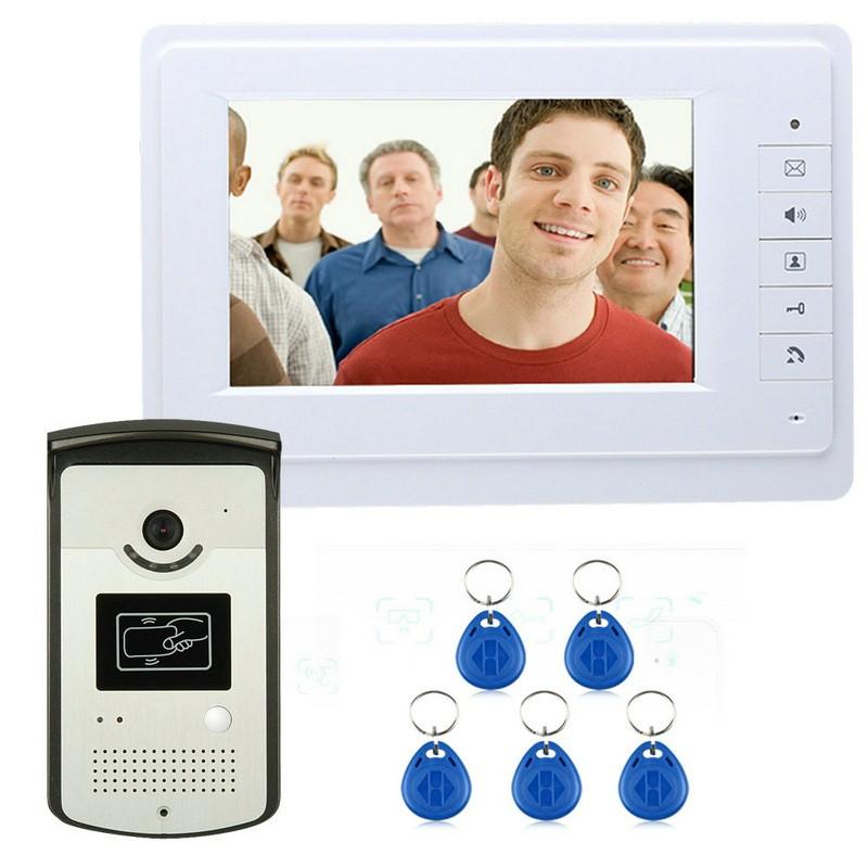 Enniosy819meid11 7 Farb Video Intercom Tursprechanlage Mit Monitor Rfid Kartenleser Hd Turklingel