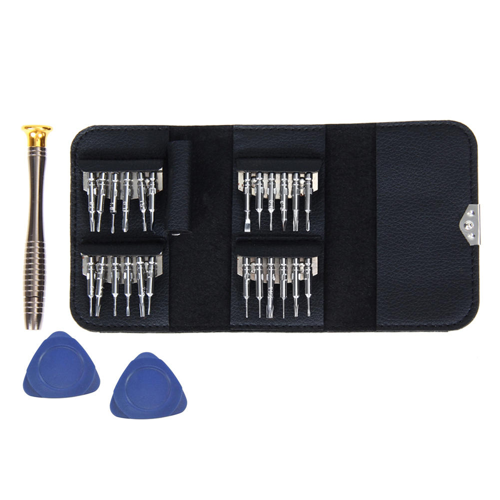 25 en 1 Précision Tournevis Portable Portefeuille Set De Réparation Outil Pour Mobile