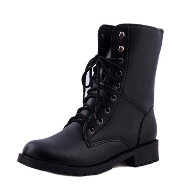 US-Gr&ouml;&szlig;e 5-10 Schn&uuml;rung L&auml;ssige Mode Outdooors Damen Mid-Calf Stiefel