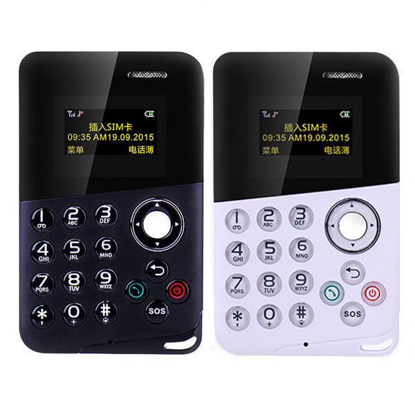 BAKEEY M8 0.96 Inch OLED 320mAh MP3 bluetooth Student Pocket Mini Card Phone