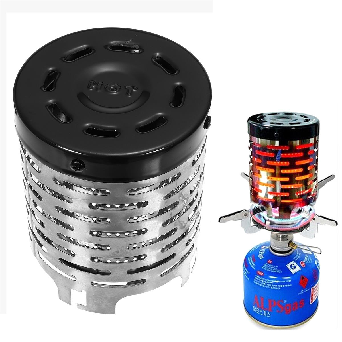 Portable Heater Butane Gas Stove Burner Warm Cap Cover For Winter