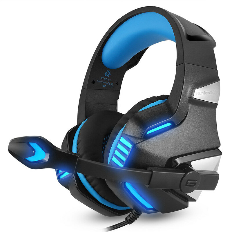 Wired Gaming Headset Noise Cancellation Earphone with Microphone for PS4 Laptop