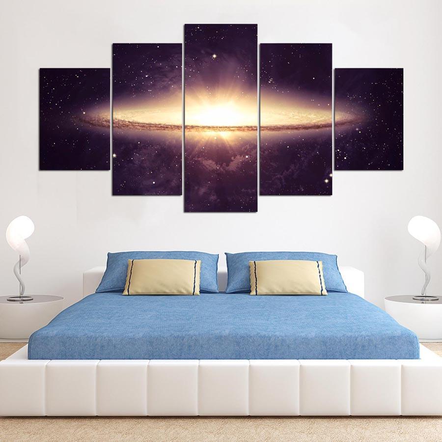 5 Cascade Vast Universe Canvas Wall Painting Picture Home