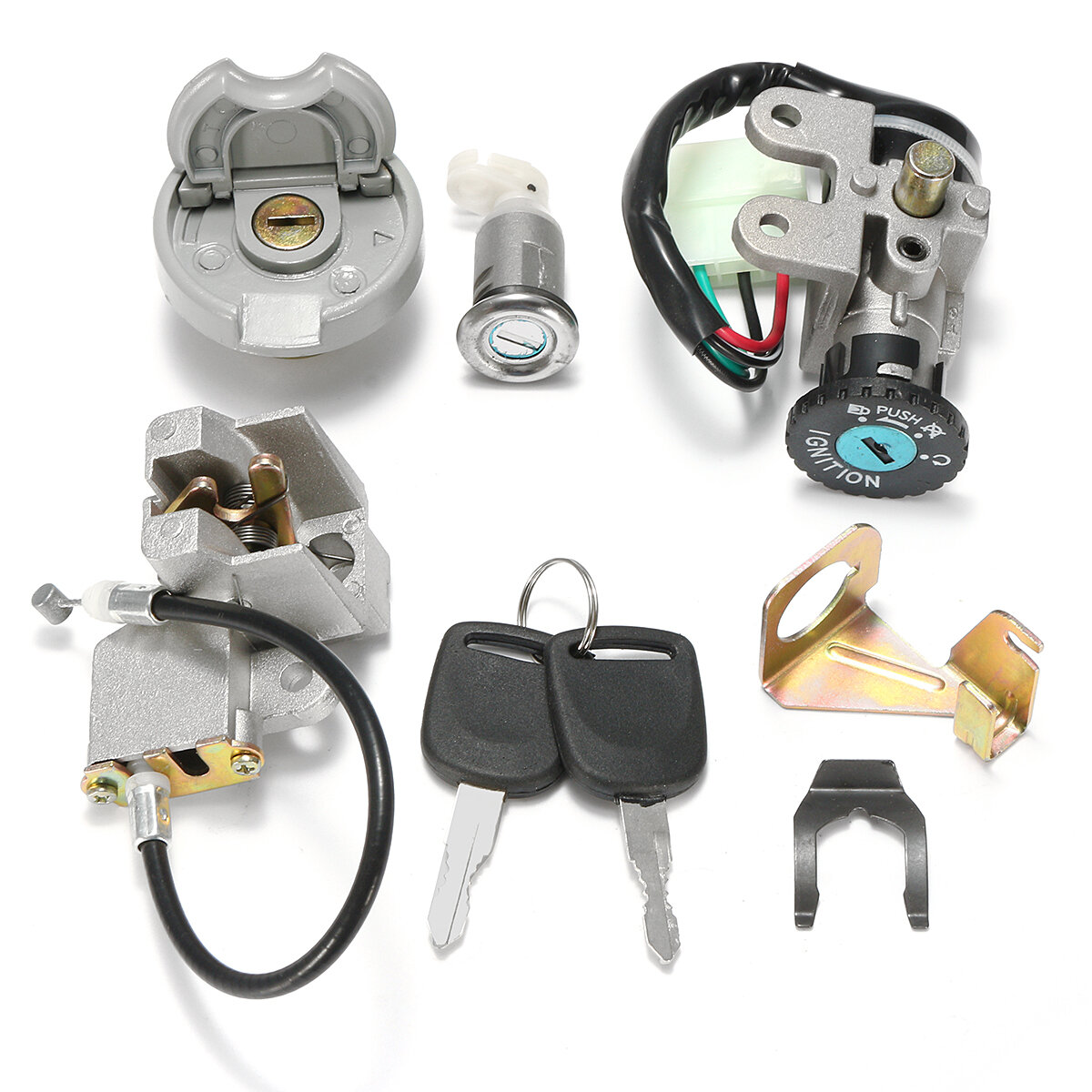 Ignition Switch Lock Key 5 Wires Fit Gy6 50cc 150cc Roketa Jonway Moped Scooter