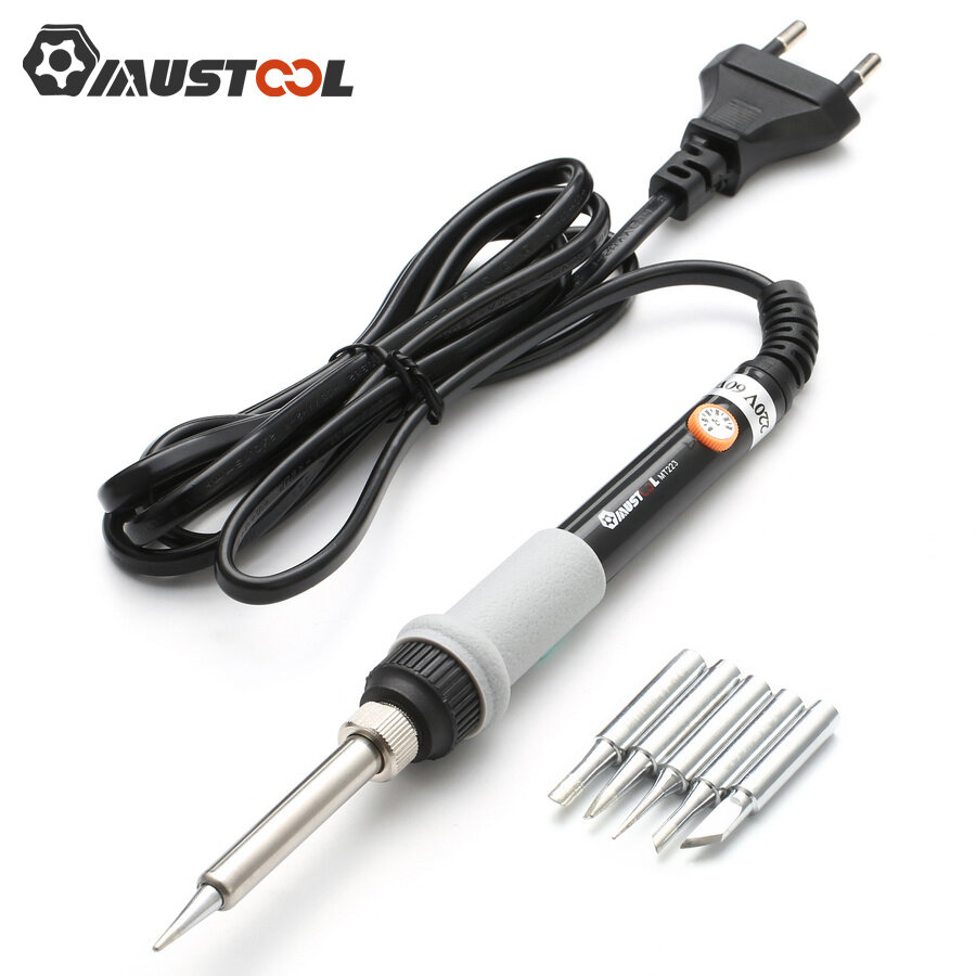 110V//220V 60W Adjustable Electric Temperature Welding Soldering Iron Tool US EU