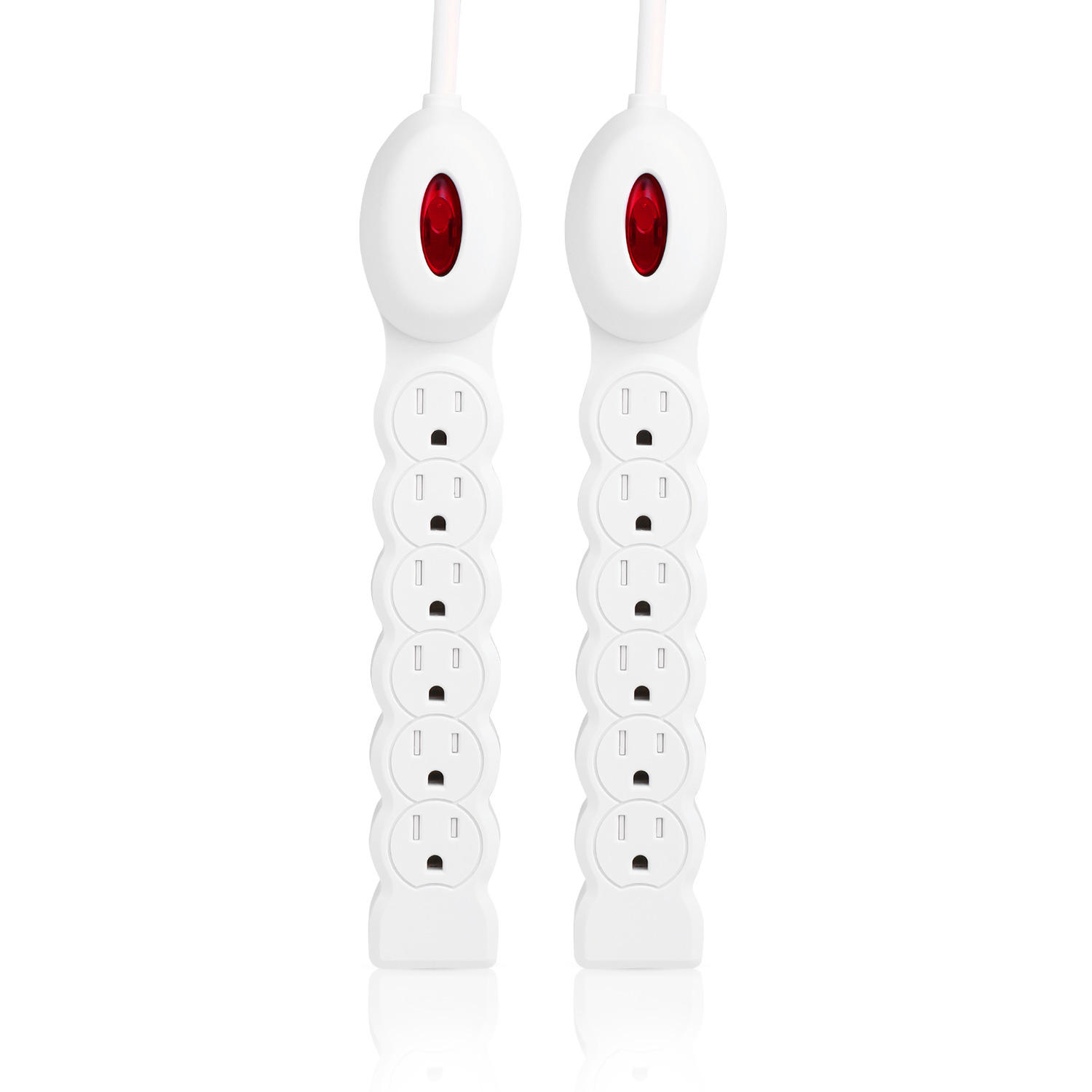 BULL 2 PCS US Plugue Smart 6 Outlet Listado UL Protetor de Surto Protetor de Emerg&ecirc;ncia &Agrave; Prova de Fogo Seguro Tomada Interruptor