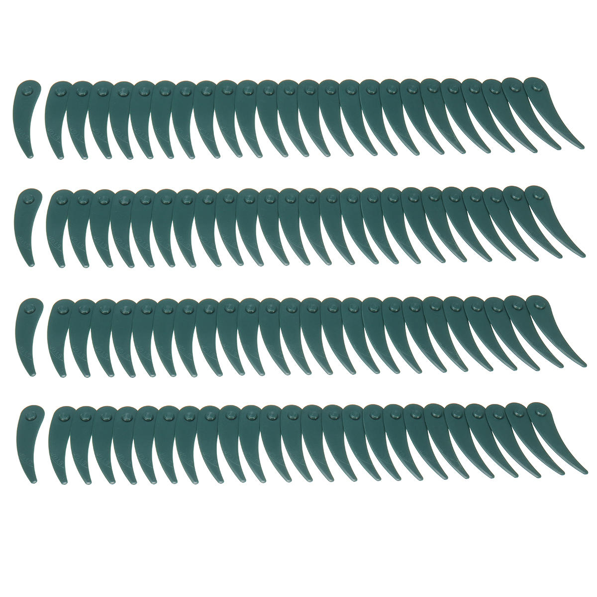 100pcs Plastic Blade Durablade Grass Trimmer Lawnmower Blades For