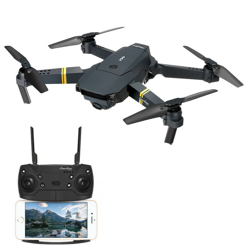 Eachine E58 WIFI FPV Ile 720 P / 1080P HD Geniş Açı Kamera Yüksek Tutma Modu Katlanabilir RC Drone Quadcopter RTF