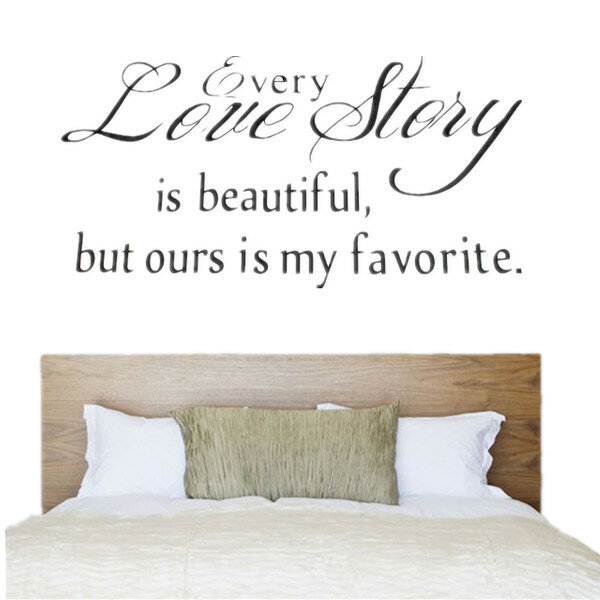 Englisch Sprüche Wall Stickers Love Story Wall Stickers