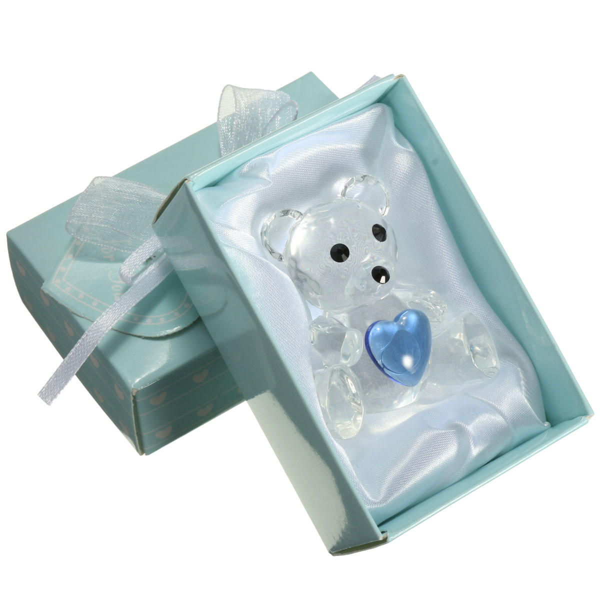 Glaserner Bar Blue Heart Taufe Baby Shower Favor Zuhause Party